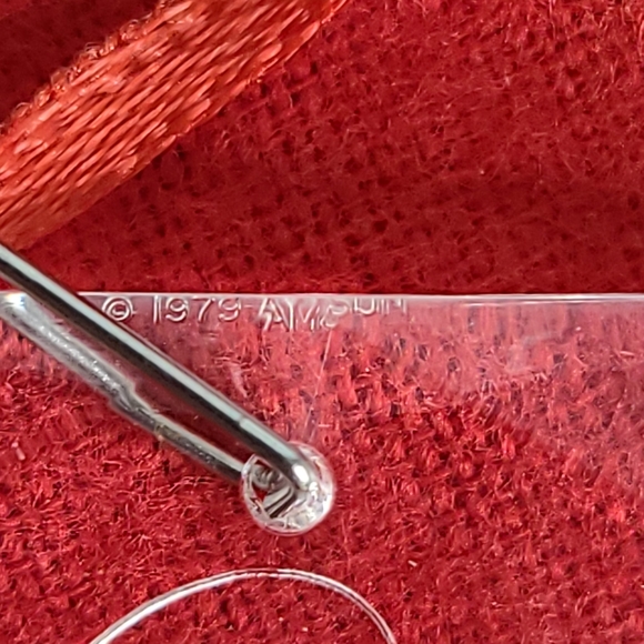 10 Vintage Amsun Santa Christmas Ornament Acrylic 1977 - 1979.Great condition Ornaments